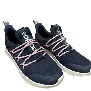 Adidas Lite Racer Adapt Kid Girl Sneakers Navy Pink Running Shoes Size 5.5 Youth